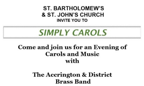 Simply Carols – Friday 6th December from 7pm