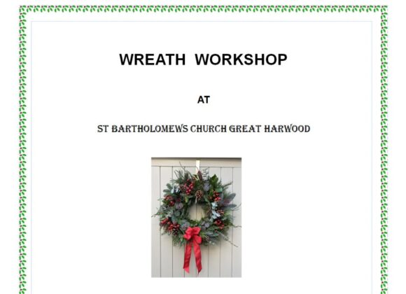 Wreath Workshop – Saturday 7th December at 2pm